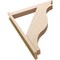 Ekena Millwork 5 1/2-in W x 36-in D x 44-in H Funston Trad Rough Cedar Woodgrain TimberThane Outlooker, Primed Tan OUTUR055X36X44FST04RCPR - alternate 5
